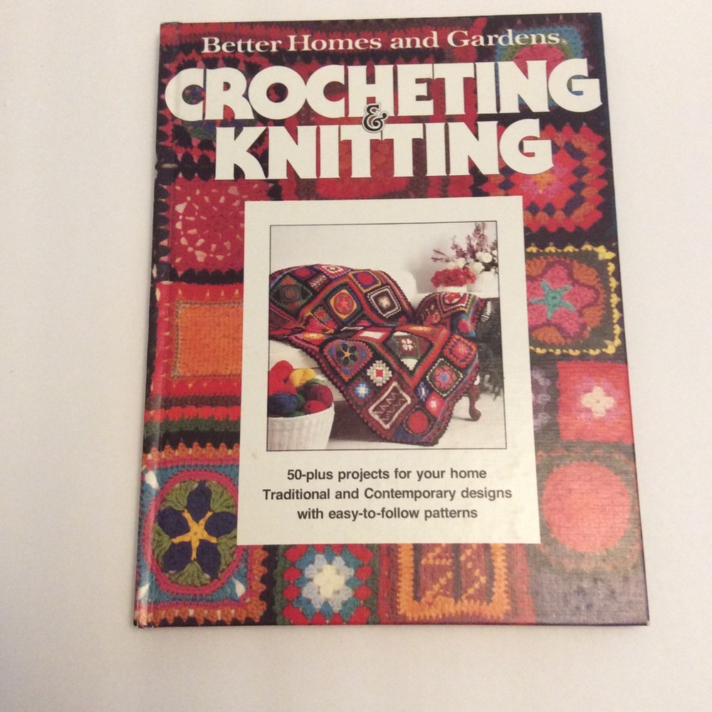 Better homes & garden crochet knit vintage book br